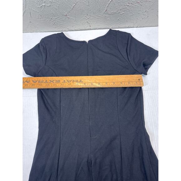 Ruby Ribbon Fit N Flare Skater Dress Black Built in Shapewear Size Small - Picture 5 of 6